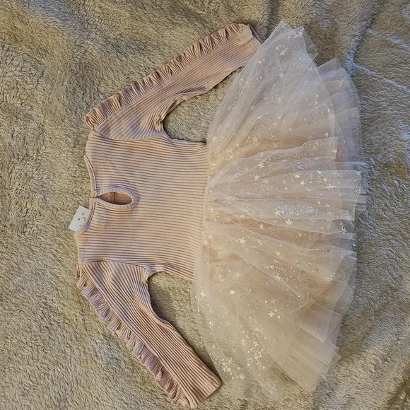 Pink Long Sleeve Tutu Dress - Picture 6 of 9